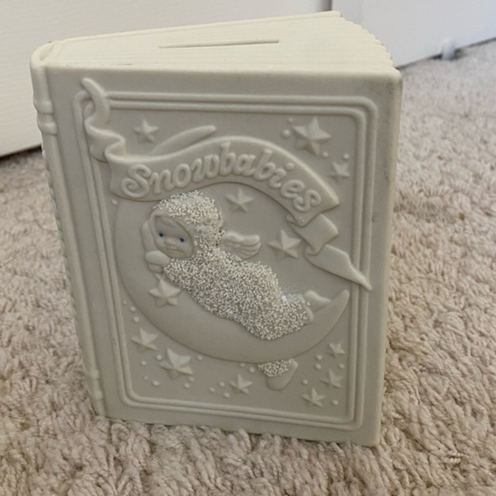 DEPT 56 SNOWBABIES Vintage Pennies from Heaven Porcelain Bank Great Condition 🐝